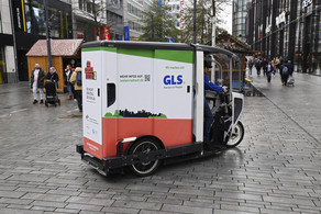 GLS delivery car GLS delivery car